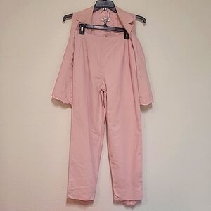 Dressbarn, Vest size 12, pants size 10, Pink Floral beaded